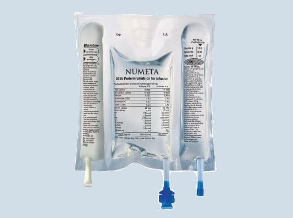 NUMETA G13E - triple-chamber ready-to-use parenteral intravenous nutrition NUMETA G13E - triple-chamber ready-to-use parenteral intravenous nutrition
